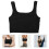 Women's Vest Tops Stable Black Polyester 1pack 10