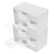 2St Witte ABS Lade Unit Voor Kantoor En Slaapkamer