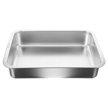 Stainless Steel Cat Litter Box Kittycorn Bins Household Rectangle