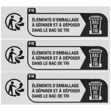 Recycle Sticker Assorted Color 2000pcs 2.8x0.8x0.04in