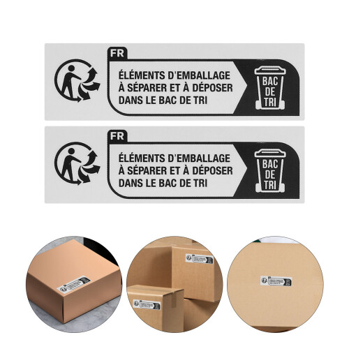 Recycle Sticker Assorted Color 2000pcs 2.8x0.8x0.04in 1