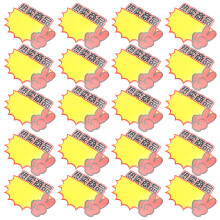 Mlins 100 Pcs Label Stickers Label 10x12.2cm