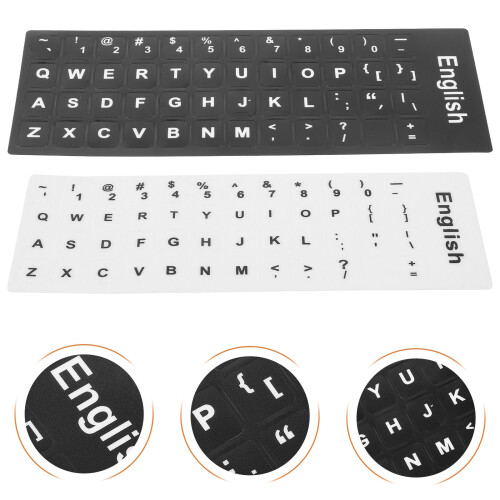 10 Sheets Laptop Replacement Keys Stickers Keyboard Protector 2