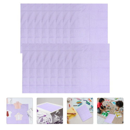 Double-Sided Origami Paper Paper Folding Lavender 40 Sheets 2