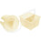 2Pcs Compact Artist Brush Cleaner Water Bucket Light Yellow Durable PP 1