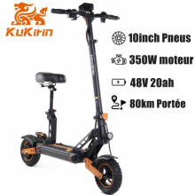 KUKIRIN G2 MAX - 1000W Moottori - 48V 20Ah Akku - 80km Toimintasäde - 10 Tuuman Renkaat - Iskunvaimentimet