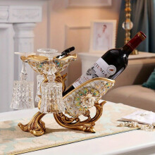 Wine Rack Bottle Holder - Tabletop Centerpiece Wine Display Stand for Kitchen Bar, Wooden Wine Glass Holder, Rustic Home Decor
