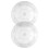 Family Turntable Acrylic Transparent 2pcs 10