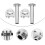 2Sets Universele Motorbike Hand Grip Aluminium 3