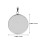30pcs Diy Base Trays Silver Round For Crafting Activities 2