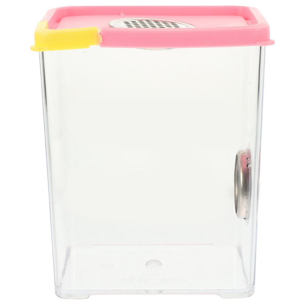 Tarantula Enclosure Tank Pink Acrylic 1 Set 4.32x3.14x5.11in