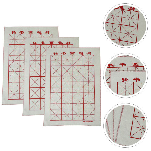 3 Pcs Calligraphy Writing Pad Felt And Painting Large Mat 1