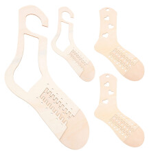4Pcs Thicken Wooden Sock Blockers For Knitting And Crochet