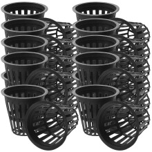 50Pcs Plastic Hydroponic Net Pots Fixed Plant Baskets for Root Growth