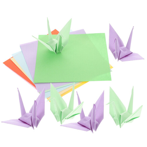 100Pcs Premium Colored Paper for Hand Craft, DIY, and School Projects