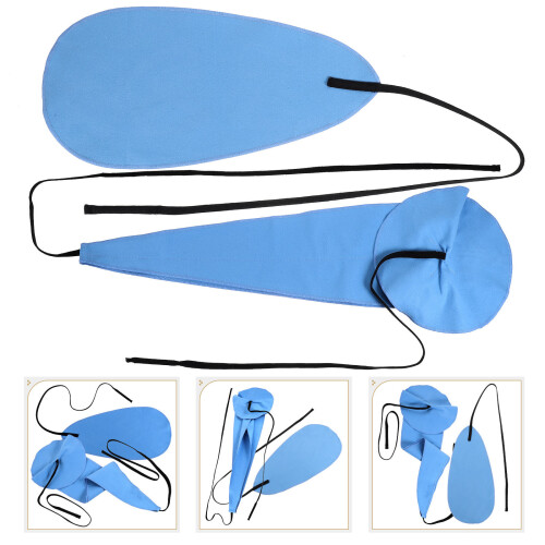 Saxophone Cleaning Care Cloth Flannel Blue 2set 2