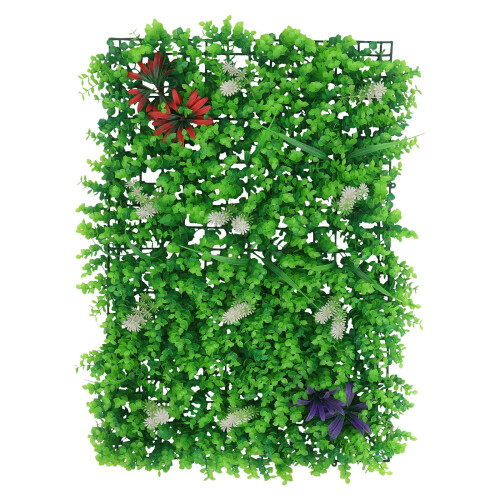 Faux Green Wall Module Plastic 1 Pc 23.6x15.7in