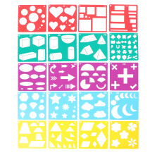 1Set Safe Kids Painting Stencils Assorted Color Pet DIY Art Templates