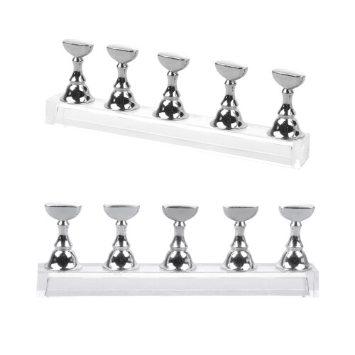 2 Sets Nail Art Accessories Multicolor Magnetic Stand