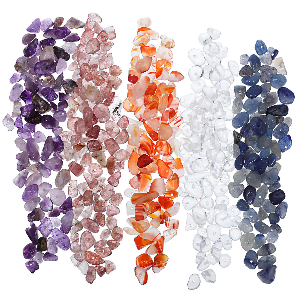 Beads Assorted Color Stone 5 Pack For Jewelry Making