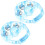 Light-Up Tambourines Handbell Plastic 2pcs 6