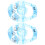 Light-Up Tambourines Handbell Plastic 2pcs 9