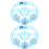 Light-Up Tambourines Handbell Plastic 2pcs 7