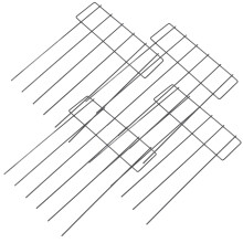 Worgeous  5 Pcs Garden Fence Decor Diy Fencing Baby Gate Outside Black