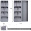 Kitchen Silverware Organizer Drawer, Non-Slip Compact Storage for Flatware, Spoons, Forks, Gray Color, Multi-Use Design 2
