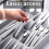 Kitchen Silverware Organizer Drawer, Non-Slip Compact Storage for Flatware, Spoons, Forks, Gray Color, Multi-Use Design 4