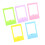 5 Pcs Photo Frame Mini Picture Large Tiny Gold Frames Colorful 4