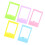 5 Pcs Photo Frame Mini Picture Large Tiny Gold Frames Colorful 5