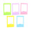 5 Pcs Photo Frame Mini Picture Large Tiny Gold Frames Colorful 1