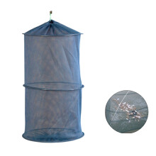 Foldable Fishing Cast Mesh Trap Net Portable Black Fishing Net