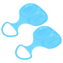 2Pcs Portable Blue Plastic Sand Sled Thickened Snow Board Outdoor Toy