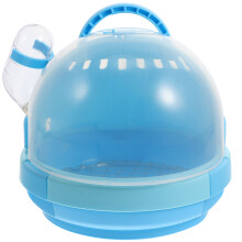 1set Blue Portable Bird Carrier Cage With For Home Travel