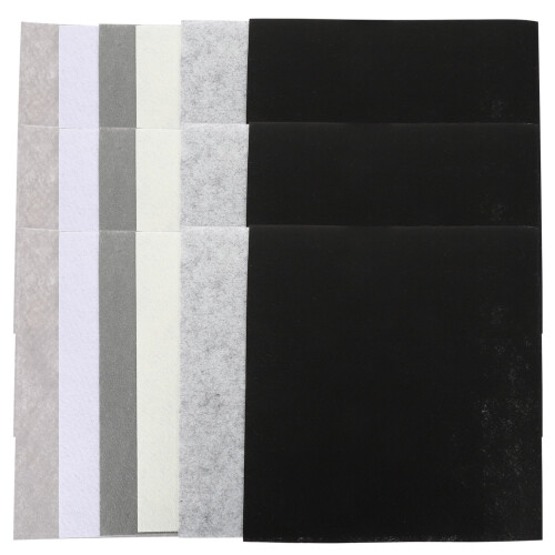 Multi Diy Sewing Patchwork Felt Fabric 18pcs