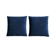 Throw Pillows Set of 2, 16 x 16 Inches Soft Blue Square Decorative Couch and Bed Pillows for Home Decor