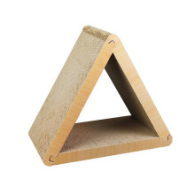 Vertical Cat Tower Scratcher for Cats, Triangular Design, Multi-Purpose Pet Product, Durable Material, Space-Saving Style