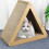 Vertical Cat Tower Scratcher for Cats, Triangular Design, Multi-Purpose Pet Product, Durable Material, Space-Saving Style 4