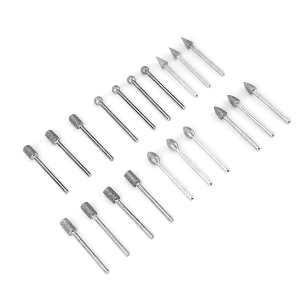 20Pcs Corundum Grinding Polishing Drill Bit Set For Tools, Durable Abrasive Material, Compatible With Rotary Tools 6447073873270