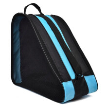 Ice Skate Bags Portable Roller Skates Bag Large Capacity Breathable Cover for Children's Inline Skates and Ice Skating Shoes Blue