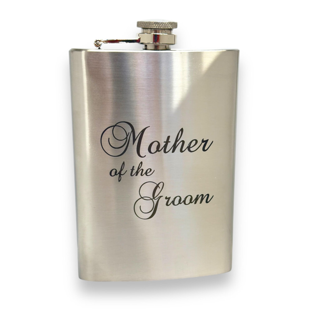 8oz Mother of the Groom Hip Flask Stainless Steel Wedding Gift for Groomsmen and Bridal Party-image-OPC-PJXCMXD-NEW