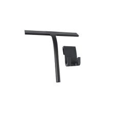 Shower Squeegee with Silicone Holder, Small Glass Wiper Scraper for Bathroom and Mirror Cleaning, Durable and Effective