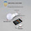 E27 RGB Rechargeable Light Bulb with Remote Control and Timer Dimmable Touch Control 2700 2