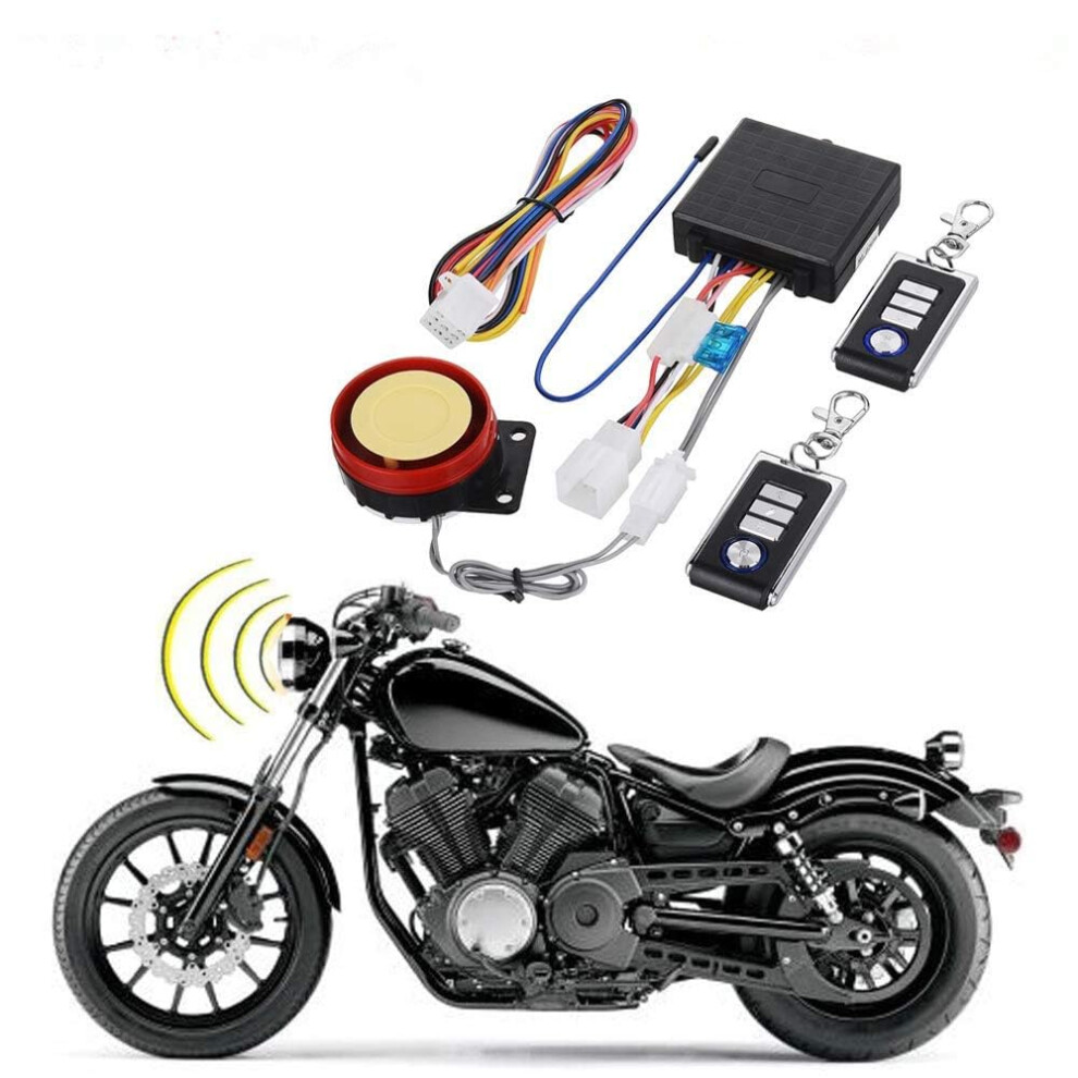 Dc12v Motorcycle Anti-Theft Alarm Security System With Remote Control Engine Start And Hijacking Prevention Features 6947110386942