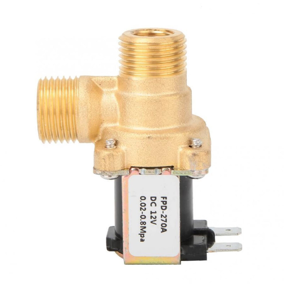 G1/2 Brass Solenoid Electromagnetic Valve Normally Closed Water Inlet Switch Dc12v Dc24v Ac220v 1Pcs 6447073874536