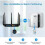 WiFi Extender, Signal Booster Up to 3000sq.ft WIFI Internet Repeater 4