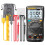 AN8009 Digital Multimeter 9999 Counts Auto Range AC/DC Voltmeter Ammeter Ohm Transistor Tester Black with Backlight 1
