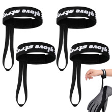 Ski Glove Straps Pack of 4, Adjustable Nylon Glove Safety Belts, Anti-Lost Wrist Straps for Snow Sports